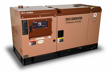 Дизельный генератор Toyo TKV-20SBS в кожухе