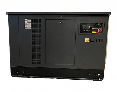 Газовый генератор CTG CU25000SA в кожухе с АВР