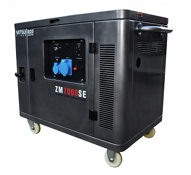 Бензиновый генератор MITSUI POWER ECO ZM 7000 SE в кожухе с АВР