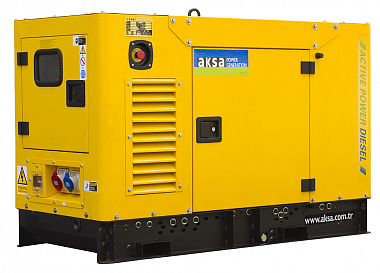 Дизельный генератор Aksa APD75A в кожухе с АВР